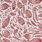 Order F1194/04 Trawler Red Animal/Insect by Clarke And Clarke Fabric