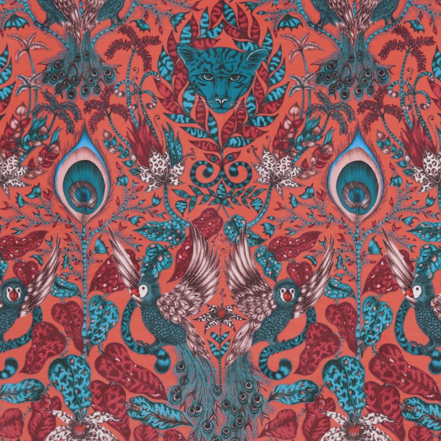 Sample F1206/01 Amazon Velvet Animal/Insect Clarke And Clarke Fabric