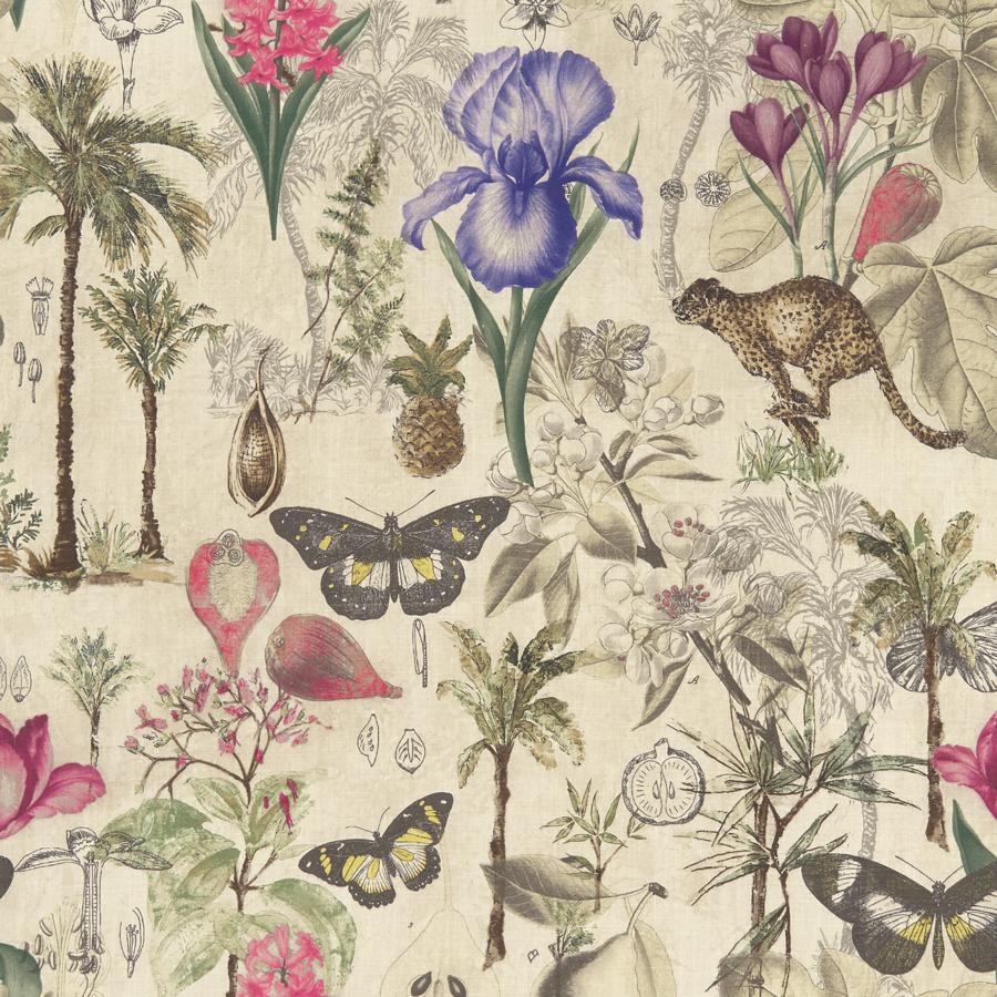 View F1297/02 Botany Botanical by Clarke And Clarke Fabric