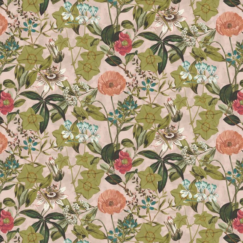 Sample - F1304/06.Cac.0 | Passiflora, Clarke & Clarke Exotica 2 - Clarke And Clarke Fabric