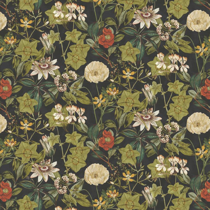 Sample - F1304/09.Cac.0 | Passiflora, Clarke & Clarke Exotica 2 - Clarke And Clarke Fabric