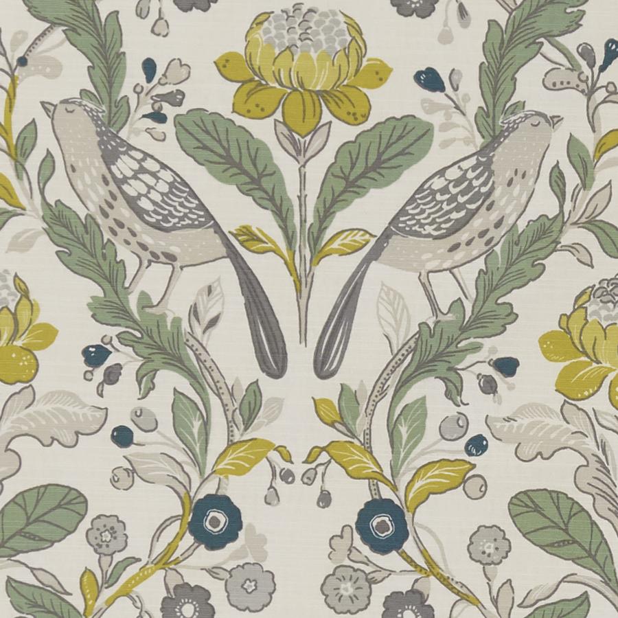Order F1316/02 Orchard Birds Botanical by Clarke And Clarke Fabric