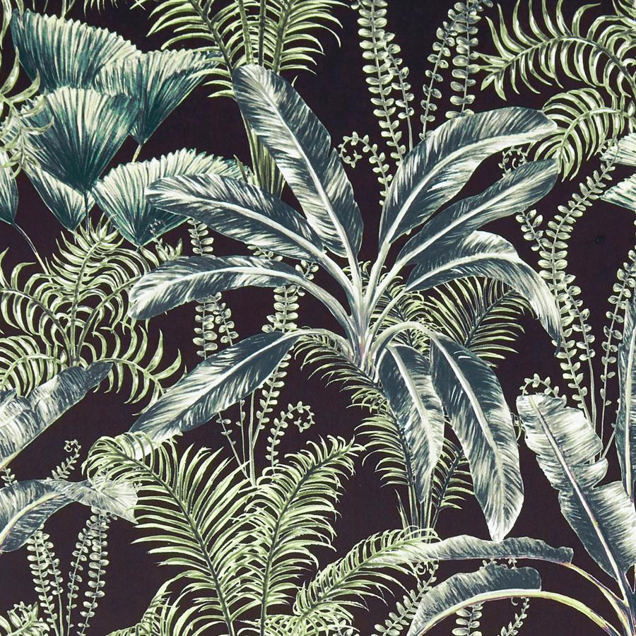 Sample F1367/01 Majorelle Velvet Botanical Clarke And Clarke Fabric