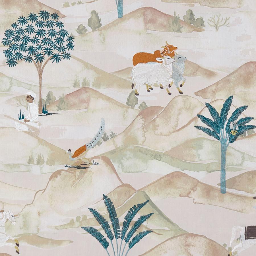 Sample F1371/04 Sahara Animal/Insect Clarke And Clarke Fabric