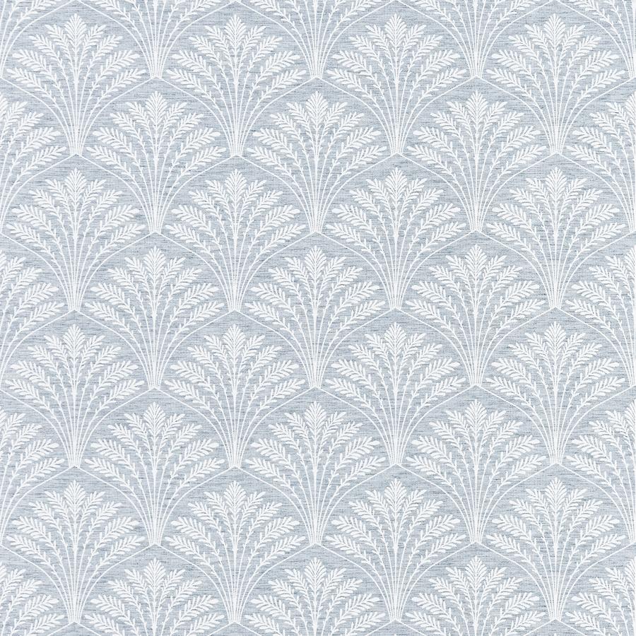 Sample F1413-02 Freja Chambray Botanical Clarke And Clarke Fabric