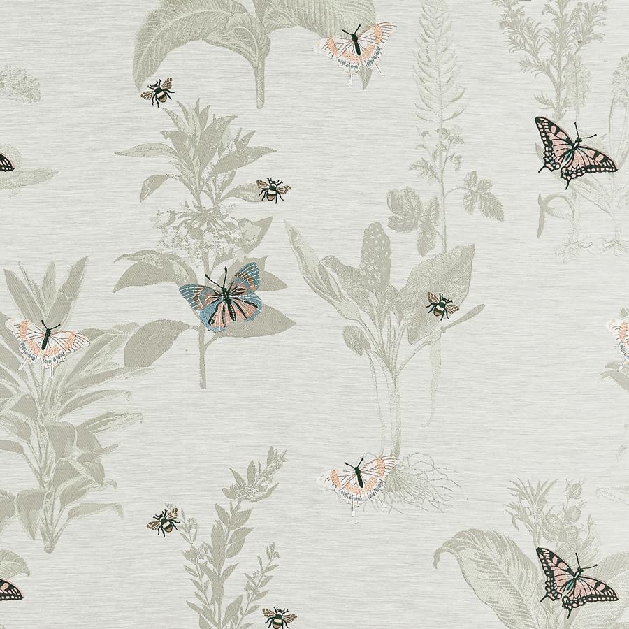 Sample F1432-03 Monarch Eau De Nil Botanical Clarke And Clarke Fabric