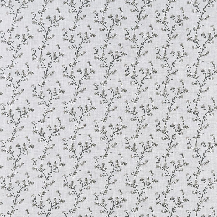 Looking F1439/04 Blossom Silver Botanical by Clarke And Clarke Fabric