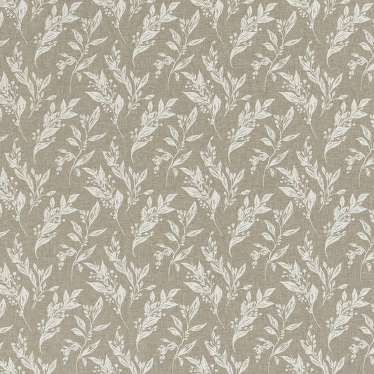View F1440/03 Eternal Linen Botanical by Clarke And Clarke Fabric
