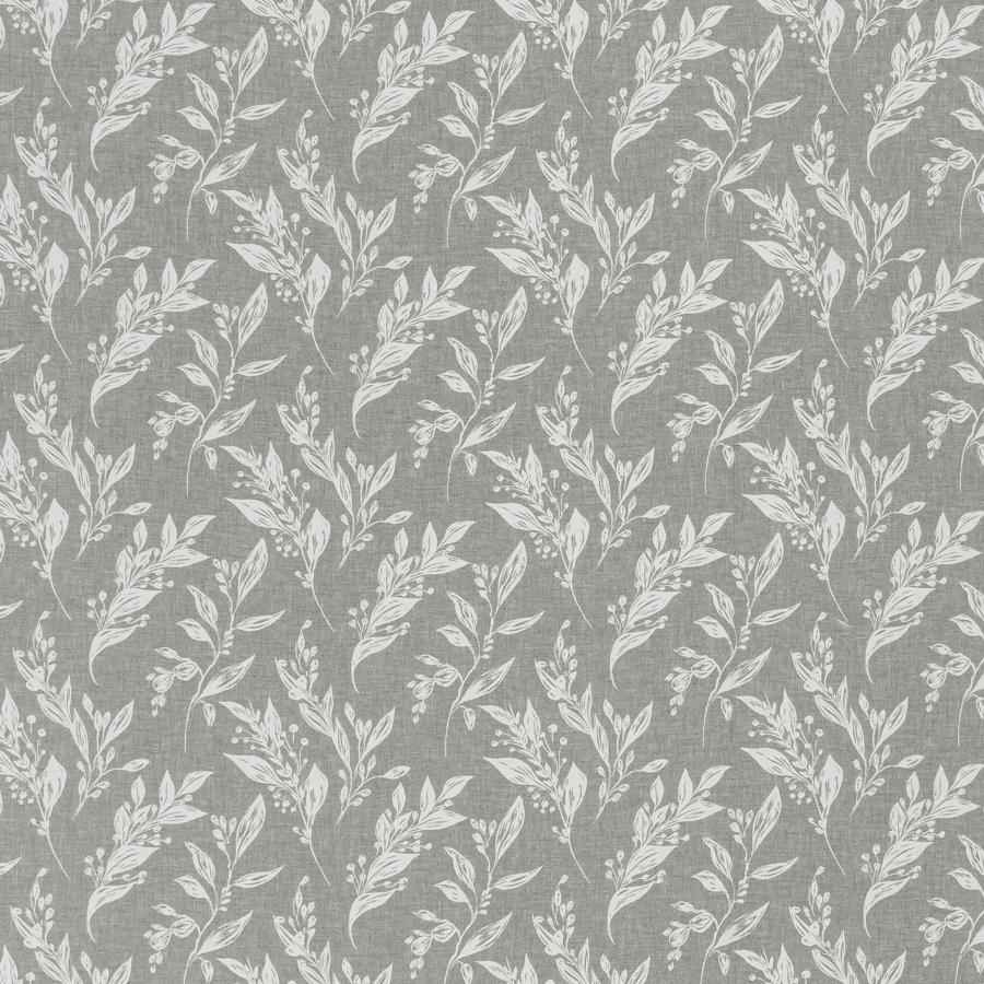 Sample F1440-04 Eternal Silver Botanical Clarke And Clarke Fabric
