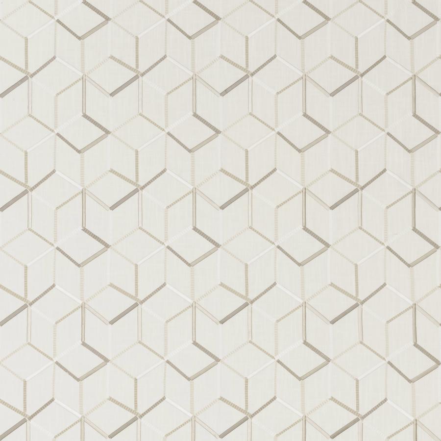 Shop F1443/02 Linear Ivory Geometric by Clarke And Clarke Fabric