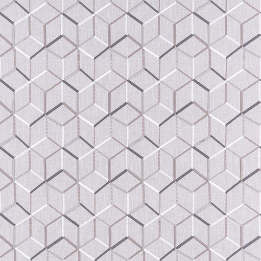 Shop F1443/04 Linear Silver Geometric by Clarke And Clarke Fabric
