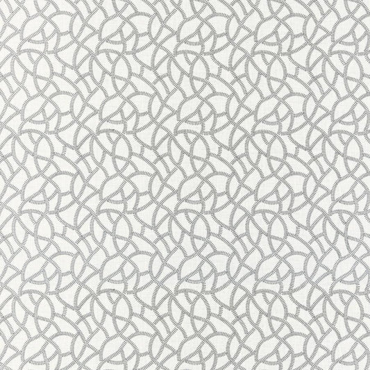 View F1447/04 Panache Silver Geometric by Clarke And Clarke Fabric