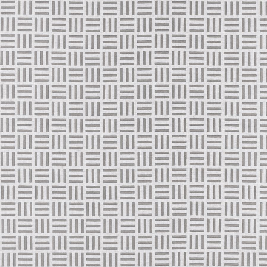 Sample F1449-04 Parallel Silver Geometric Clarke And Clarke Fabric