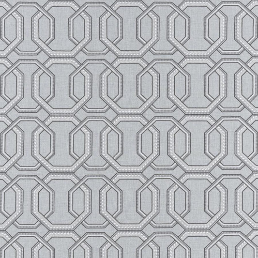 Find F1451/01 Repeat Charcoal Geometric by Clarke And Clarke Fabric