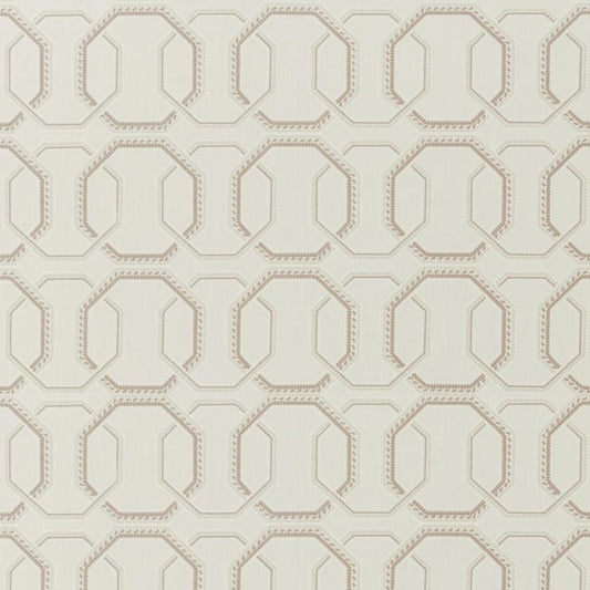 Save F1451/02 Repeat Ivory Geometric by Clarke And Clarke Fabric