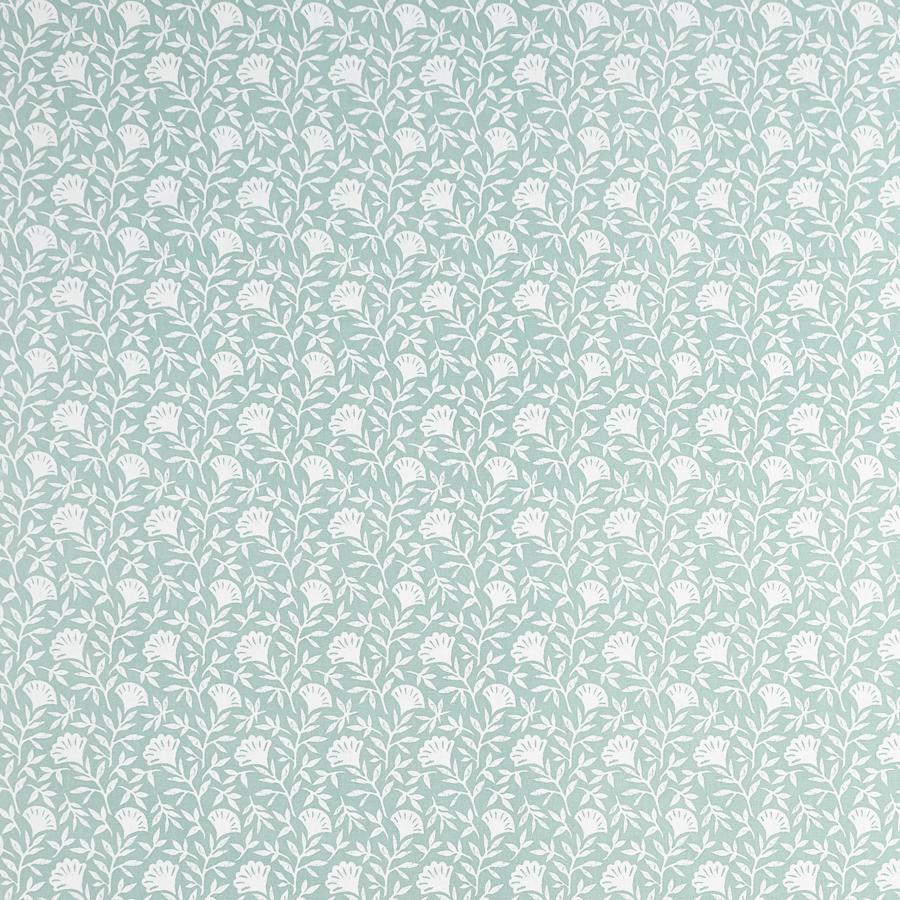 Sample F1465-04 Melby Mint Botanical Clarke And Clarke Fabric