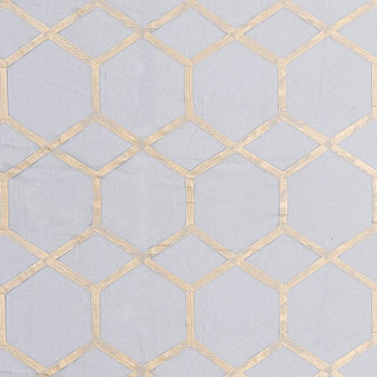 Save F1469/02 Forma Charcoal/Gold Geometric by Clarke And Clarke Fabric