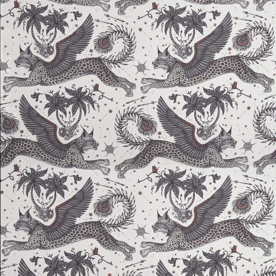 Sample F1485-01 Lynx Satin Nude Animal/Insect Clarke And Clarke Fabric