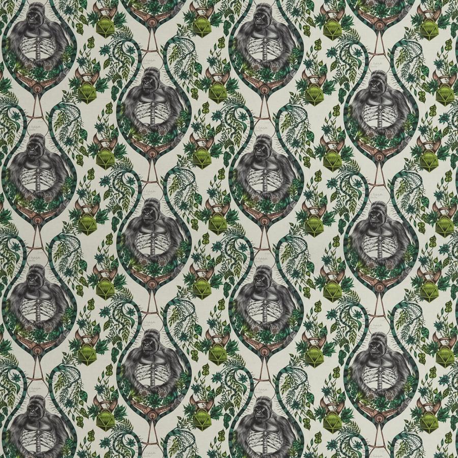 Sample F1494-02 Silverback Linen Nude Animal/Insect Clarke And Clarke Fabric