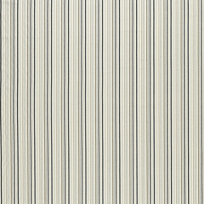 Sample -F1501/01 | Maryland Charcoal/Natural Stripes - Clarke And Clarke Fabric