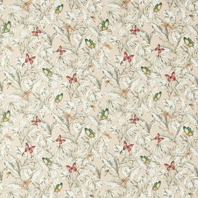 Sample -F1513/01 | Acadia Blush Botanical & Floral - Clarke And Clarke Fabric