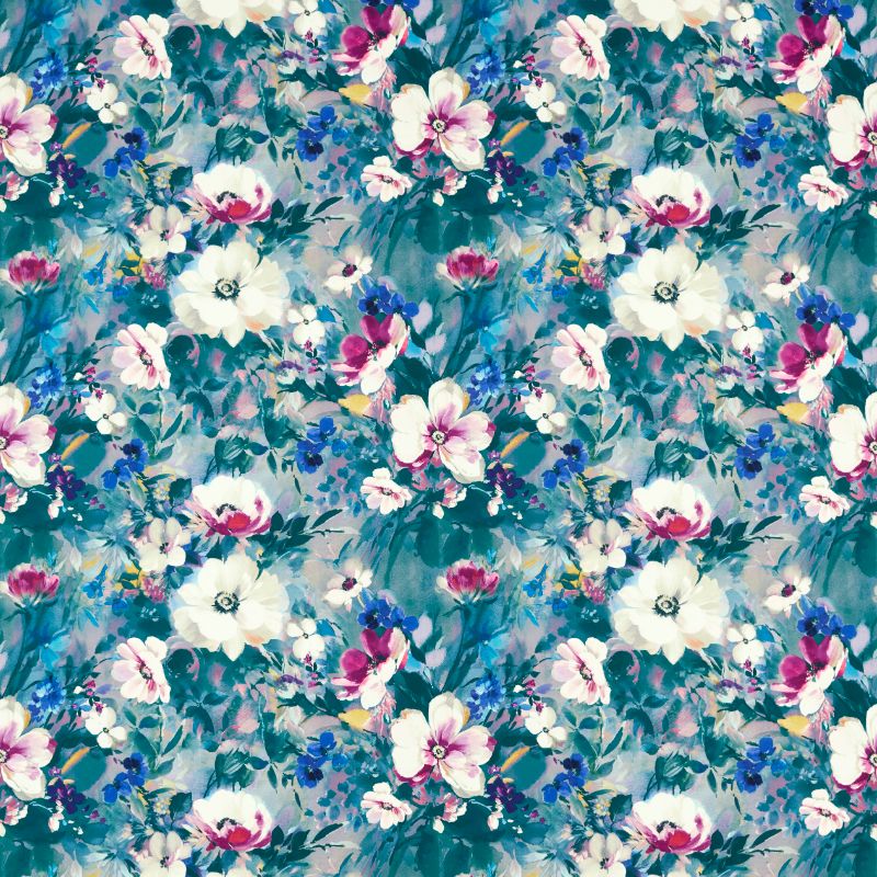 Sample - F1574/01.Cac.0 | Rugosa, Floral Flourish By Studio G For C&C - Clarke And Clarke Fabric