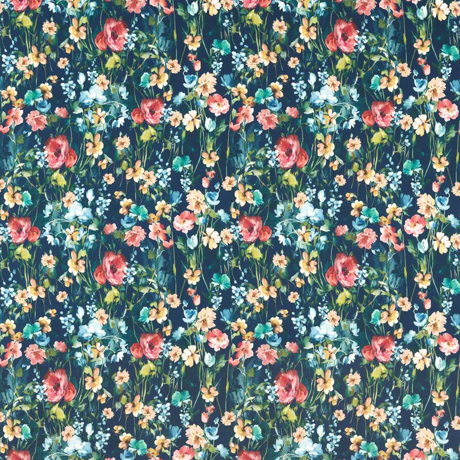 Sample - F1575/02 | Wild Meadow, Floral Flourish By Studio G For C&C - Clarke And Clarke Fabric - F1575/02.Cac.0