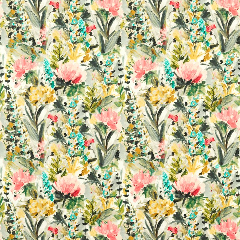 Sample - F1576/01.Cac.0 | Hydrangea, Floral Flourish By Studio G For C&C - Clarke And Clarke Fabric