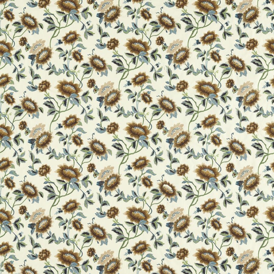 Looking F1580/02 Tonquin Ivory/Chartreuse Emb Botanical and Floral by Clarke And Clarke Fabric