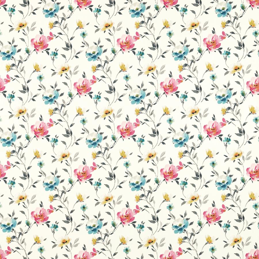 Sample - F1593/02 | Serena, Floral Flourish By Studio G For C&C - Clarke And Clarke Fabric - F1593/02.Cac.0