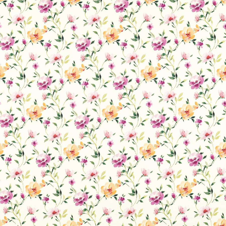 Sample - F1593/04 | Serena, Floral Flourish By Studio G For C&C - Clarke And Clarke Fabric - F1593/04.Cac.0
