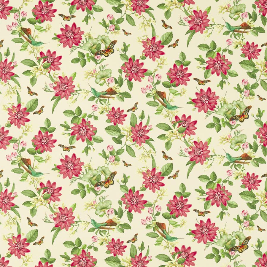 Shop F1602/01 Pink Lotus Ivory Animal/Insects by Clarke And Clarke Fabric