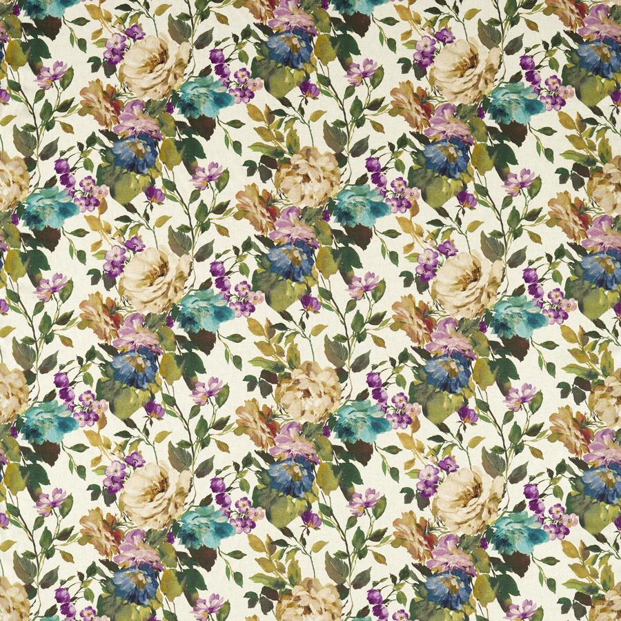 Sample - F1613/01 | Bloom, Clarke & Clarke Exotica 2 - Clarke And Clarke Fabric - F1613/01.Cac.0