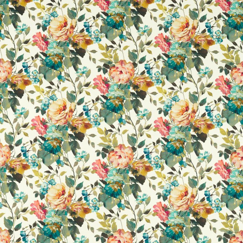 Sample - F1613/02.Cac.0 | Bloom, Clarke & Clarke Exotica 2 - Clarke And Clarke Fabric