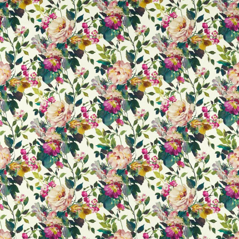 Sample - F1613/03.Cac.0 | Bloom, Clarke & Clarke Exotica 2 - Clarke And Clarke Fabric