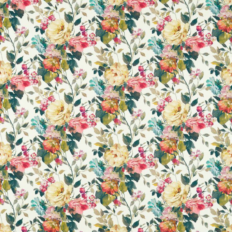 Sample - F1613/04.Cac.0 | Bloom, Clarke & Clarke Exotica 2 - Clarke And Clarke Fabric