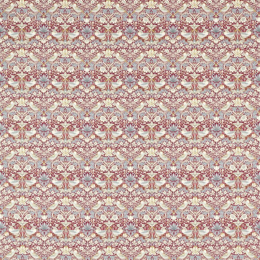 Sample - F1678/03 | Strawberry Thief, Clarke & Clarke William Morris Designs - Clarke And Clarke Fabric - F1678/03.Cac.0