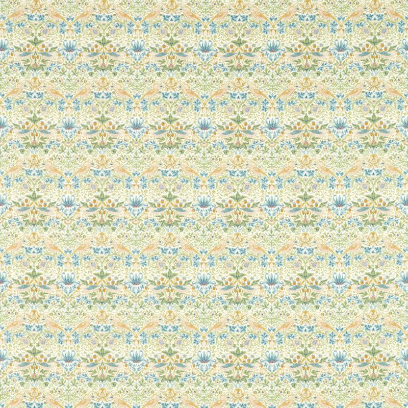Sample - F1678/05.Cac.0 | Strawberry Thief, Clarke & Clarke William Morris Designs - Clarke And Clarke Fabric