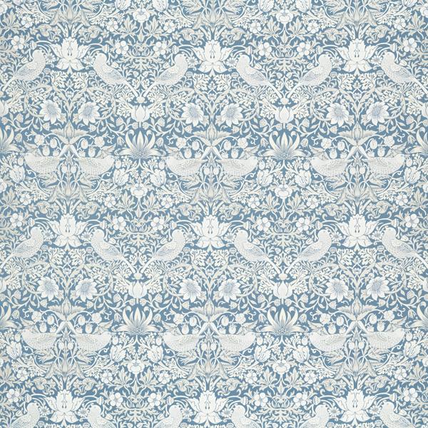 Sample - F1746/02.Cac.0 | Strawberry Thief Jacquard, William Morris Weaves - Clarke And Clarke Fabric