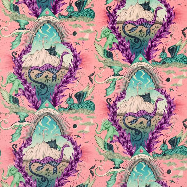Sample - F1752/02.Cac.0 | Highlandia Velvet, Mythica By Emma J Shipley For C&C - Clarke And Clarke Fabric