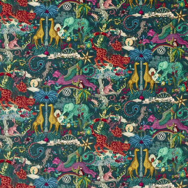 Sample - F1757/01.Cac.0 | Paradise Lost Velvet, Mythica By Emma J Shipley For C&C - Clarke And Clarke Fabric