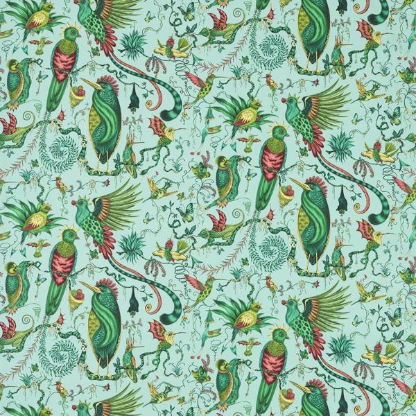 Sample - F1758/01.Cac.0 | Quetzal, Mythica By Emma J Shipley For C&C - Clarke And Clarke Fabric