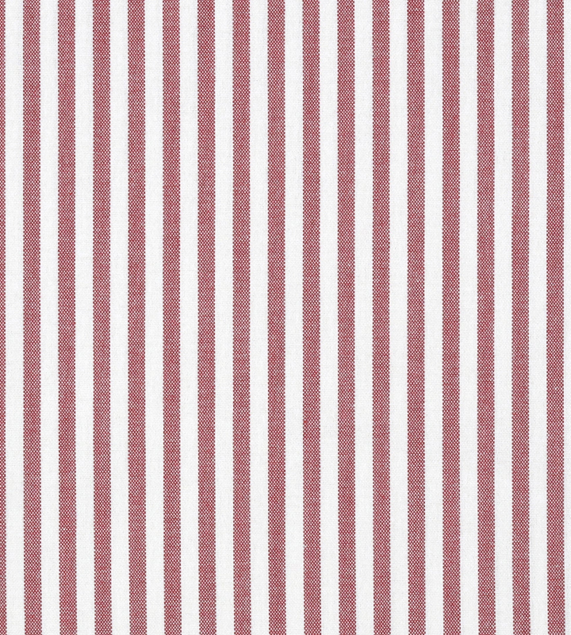 F3 00113017 | Poker Ticking Stripe, Red - Old World Weavers Fabric