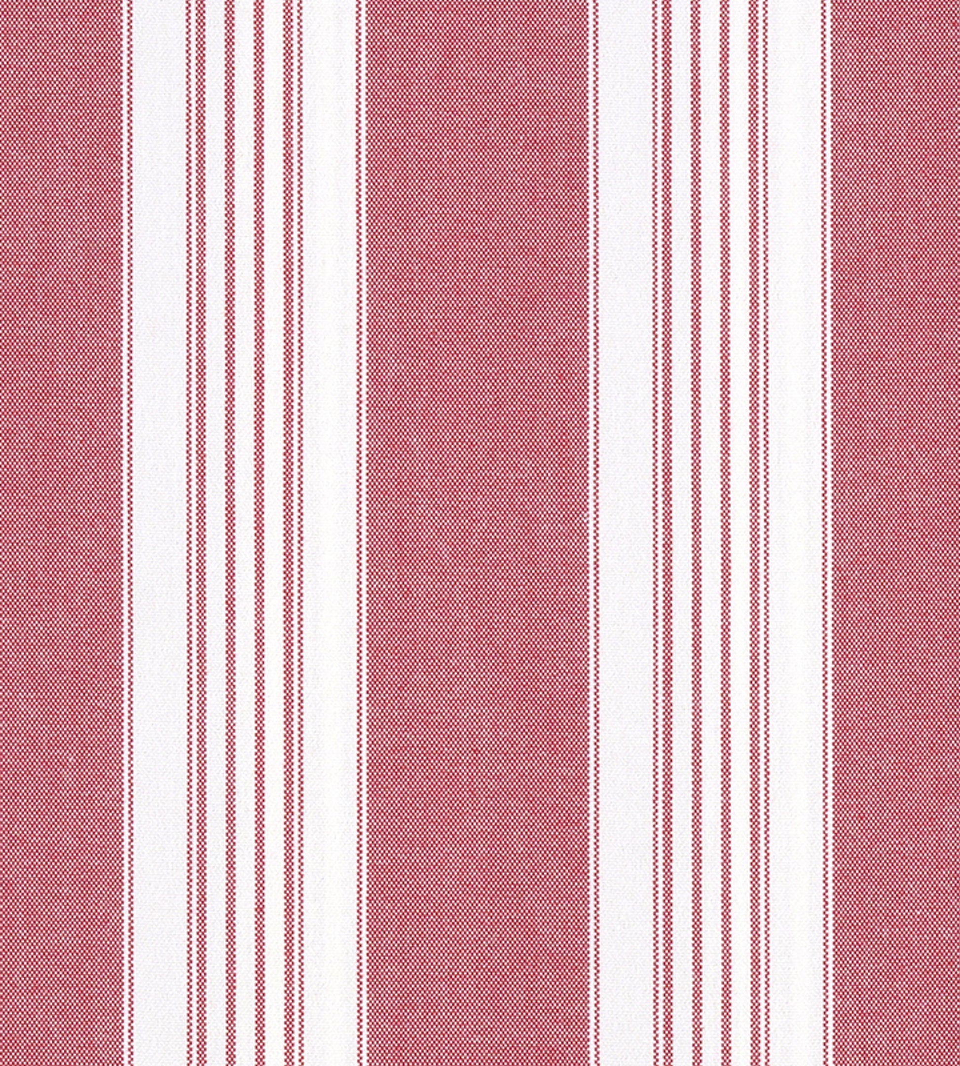 F3 00113021 | Poker Wide Stripe, Red - Old World Weavers Fabric