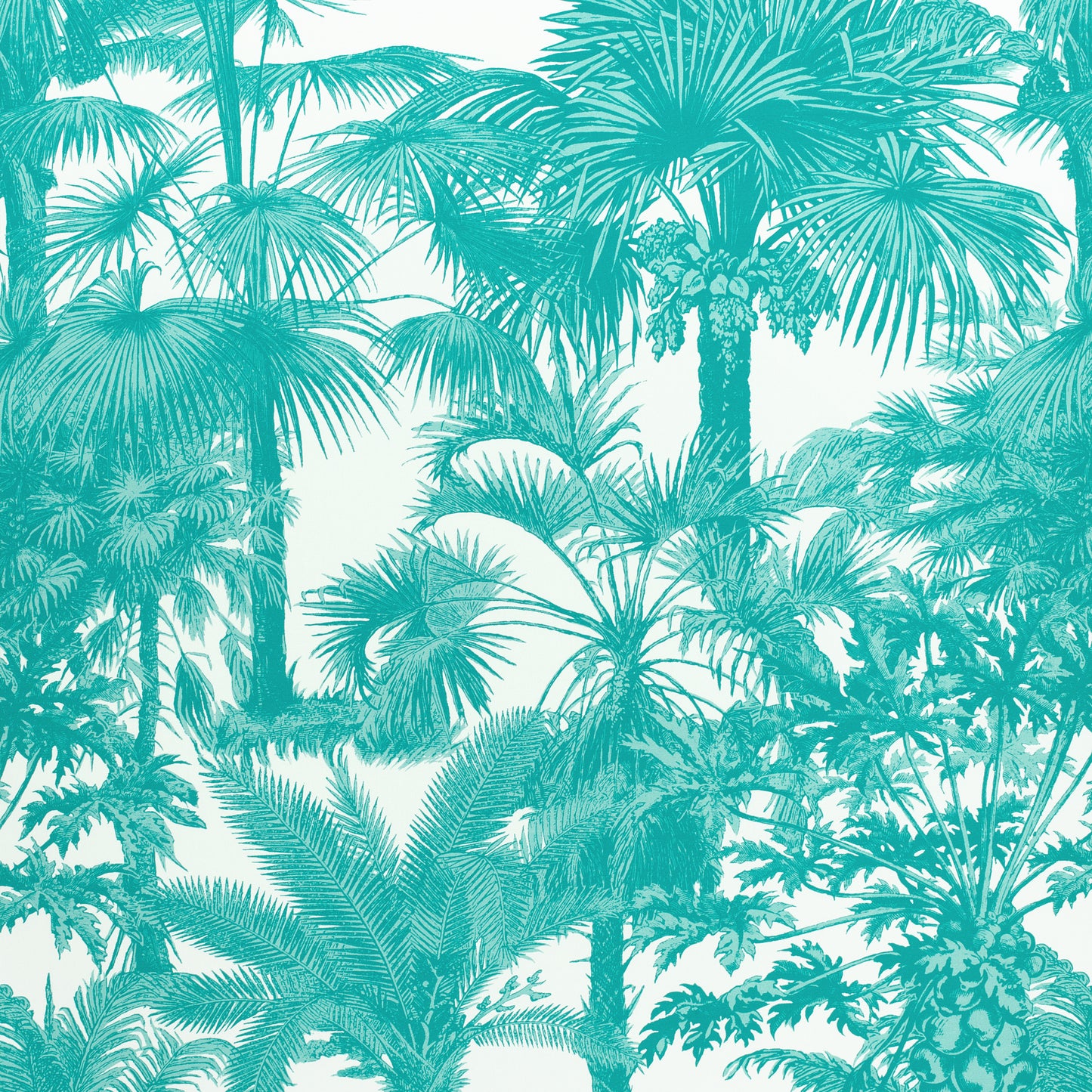Buy samples of F910101 Palm Botanical Printed Tropics Thibaut Fabrics