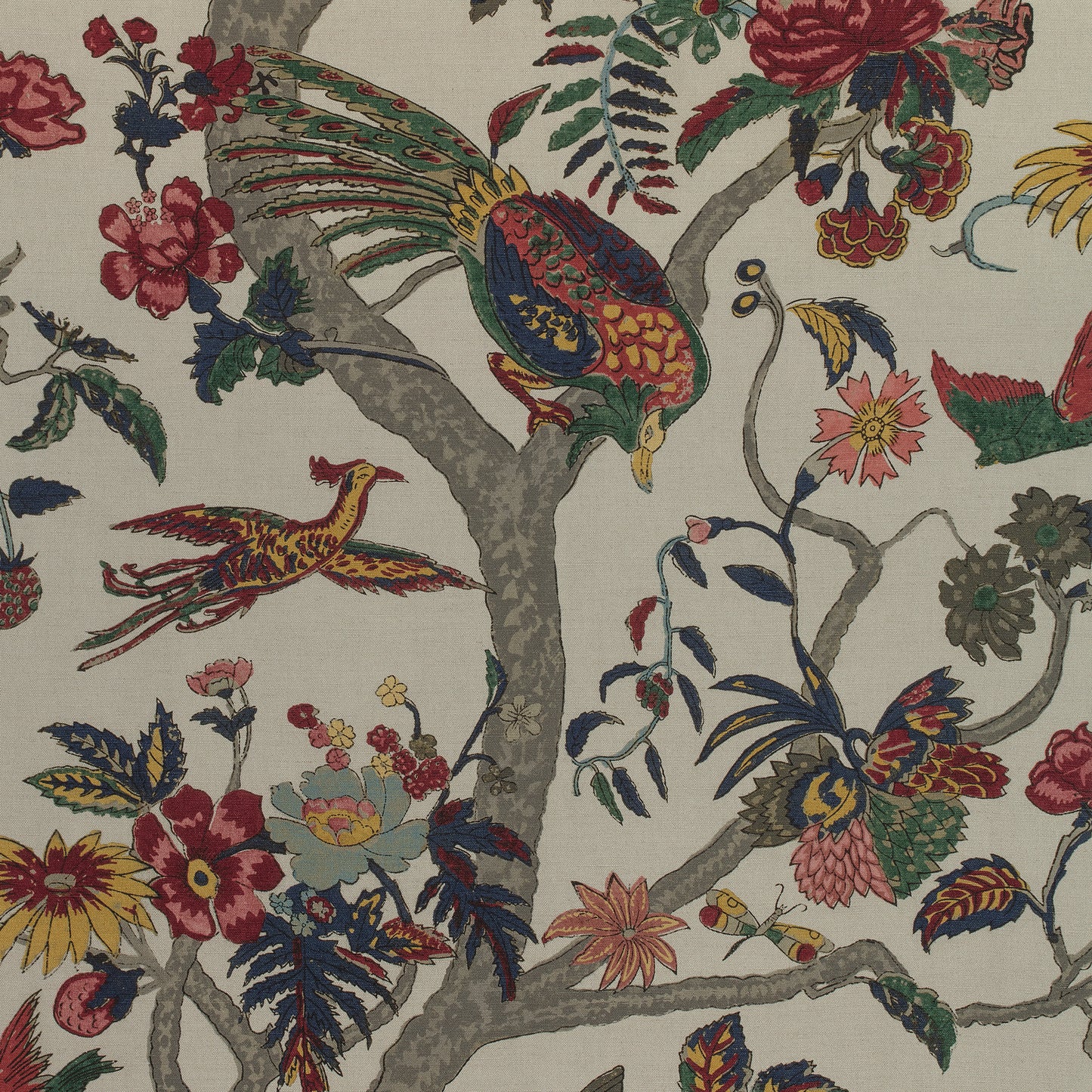 Buy samples of F910229 Coromandel Printed Colony Thibaut Fabrics