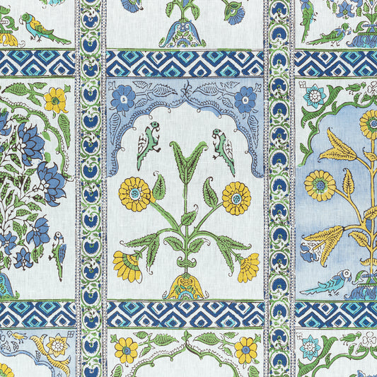 Buy samples of F910628 Indian Panel Printed Ceylon Thibaut Fabrics