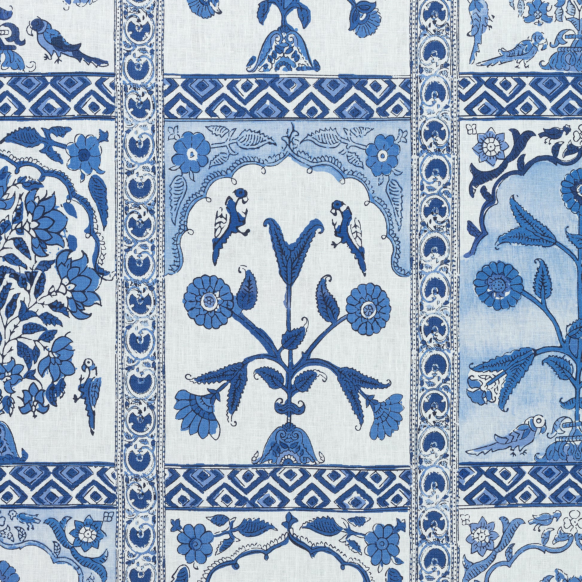 Buy samples of F910629 Indian Panel Printed Ceylon Thibaut Fabrics