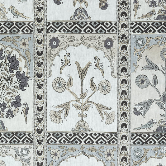 Buy samples of F910630 Indian Panel Printed Ceylon Thibaut Fabrics