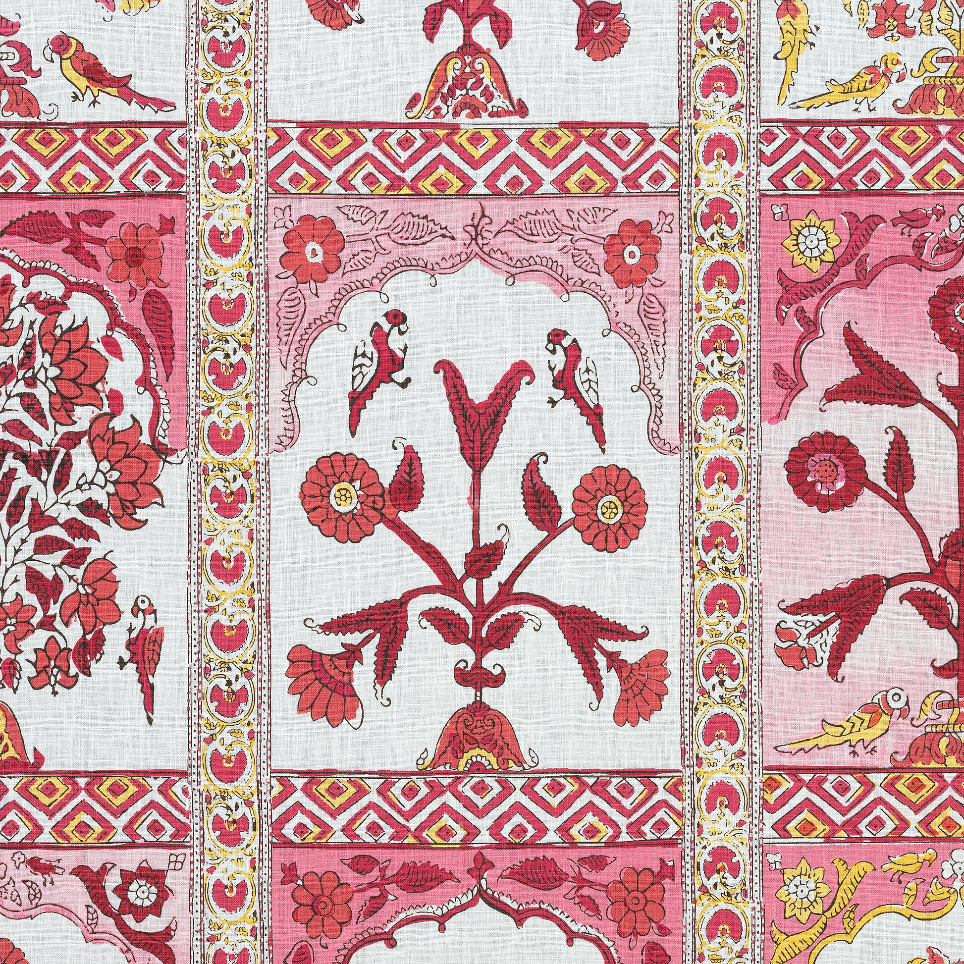 Buy samples of F910632 Indian Panel Printed Ceylon Thibaut Fabrics